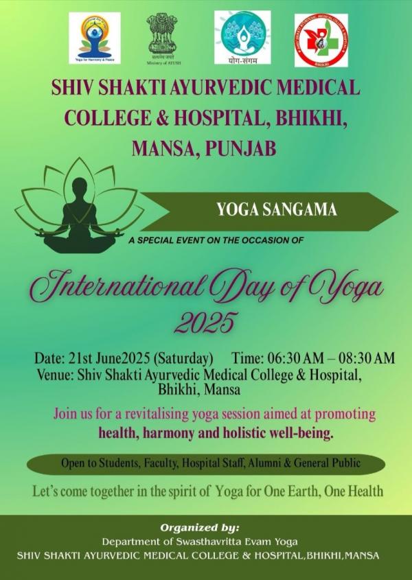 INTERNATIONAL YOGA DAY 21 JUNE 2025